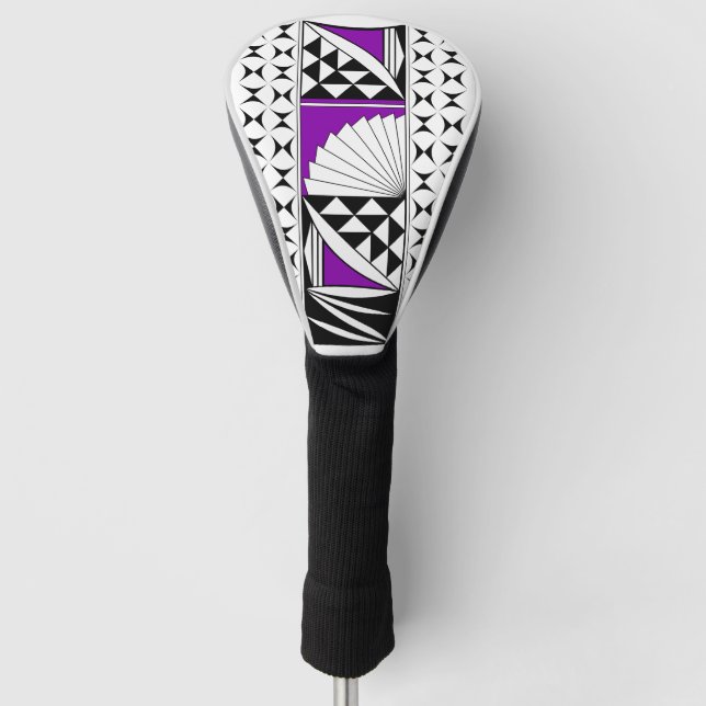 Südwestlicher Indianeraufstieg Lila Golf Headcover (Vorderseite)