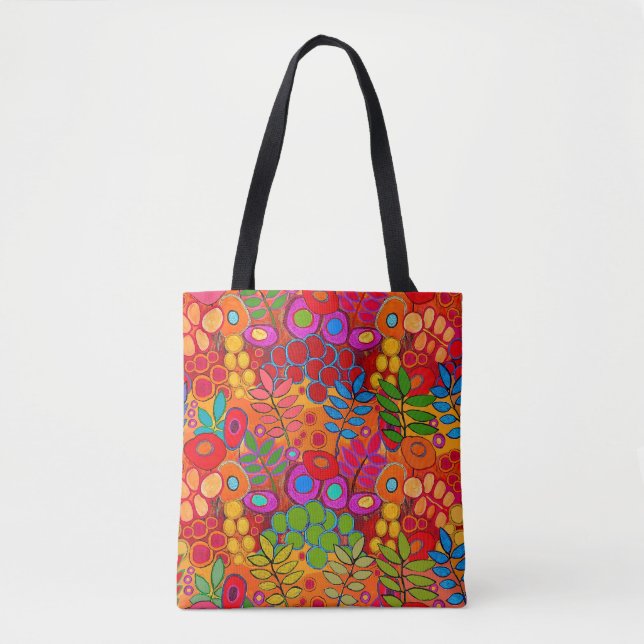 Südwestlicher Sommerblumengarten Tasche (Vorderseite)