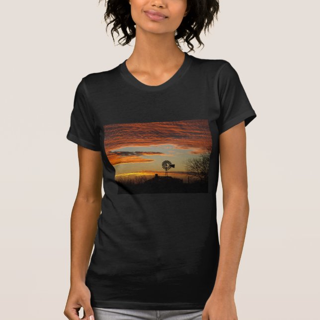 Südwestlicher Sonnenuntergang T-Shirt (Vorderseite)