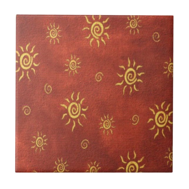 Südwestlicher Stil Muster Tile Fliese (Vorderseite)