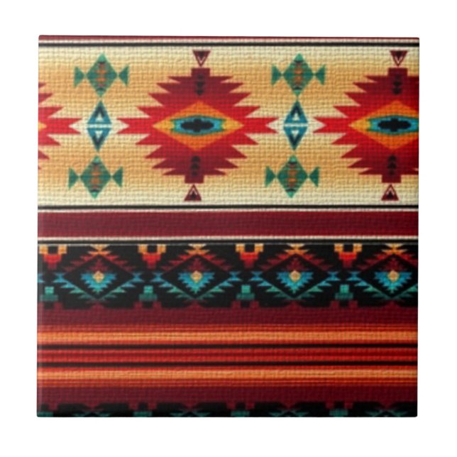 Südwestlicher Stil Muster Tile Fliese (Vorderseite)