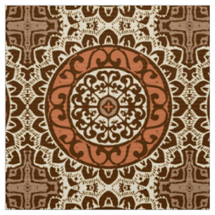 Südwestlicher Sun-Mandala-Batik, Rost u. Brown Stoff