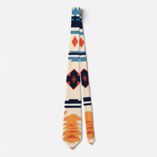 Südwestlicher tribaler Azteken-Geometrie-Boho Krawatte