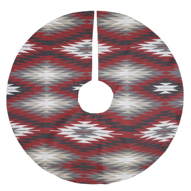 Südwestlicher Weihnachtsbaum-Rock Polyester Weihnachtsbaumdecke (Vorderseite)