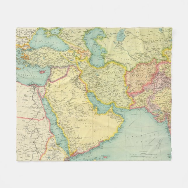 Südwestliches Asien Fleecedecke (Vorderseite (Horizontal))