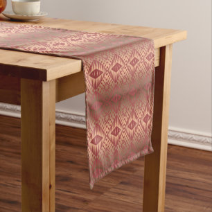 Südwestliches ethnisches geometrisches Muster Kurzer Tischläufer