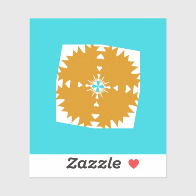 Südwestliches Farbmuster von Vibes Aufkleber (Blatt)