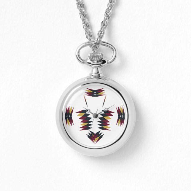 Südwestliches Indianermuster Armbanduhr (Vorderseite)