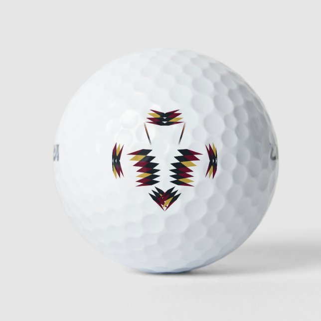 Südwestliches Indianermuster Golfball (Vorderseite)