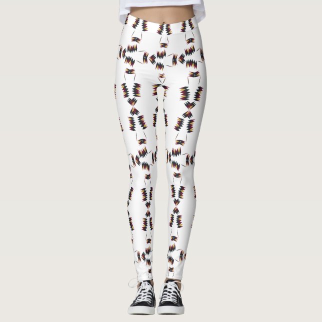 Südwestliches Indianermuster Leggings (Vorderseite)