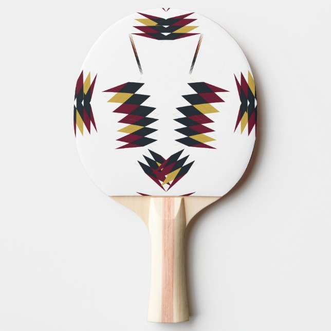 Südwestliches Indianermuster Tischtennis Schläger (Vorderseite)