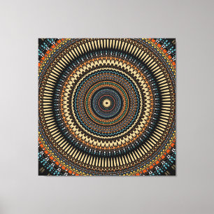 Südwestliches Mandala Design Leinwanddruck