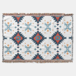 Südwestliches Muster für Blau und Rot Geometrie Decke
