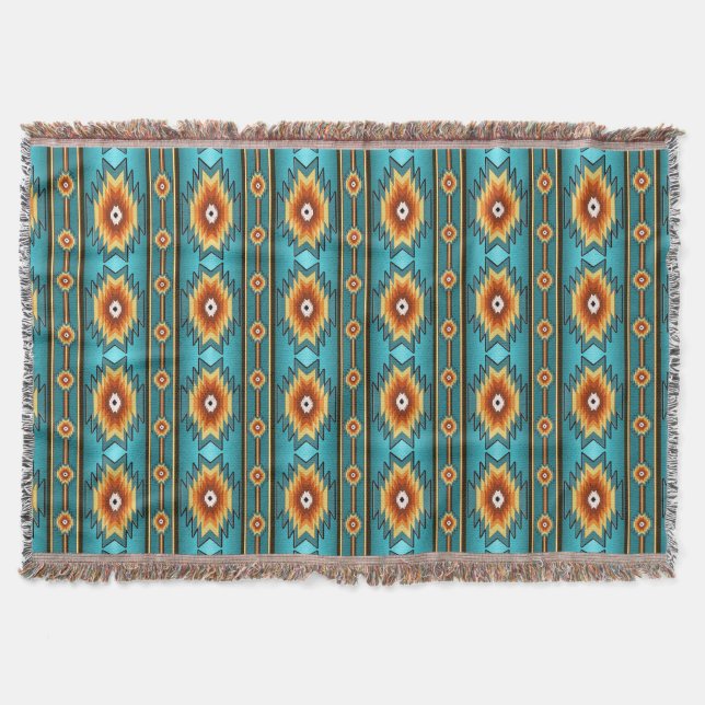 Südwestliches Stammes- Muster Decke (Vorderseite)