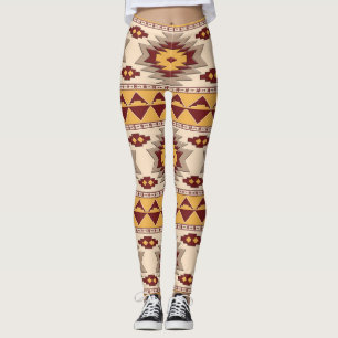 Südwestliches Stammes- Muster Leggings