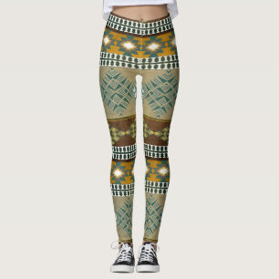 Südwestliches Stammes- Muster Leggings