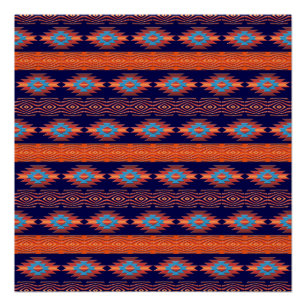 Südwestliches Stammesmuster. Poster