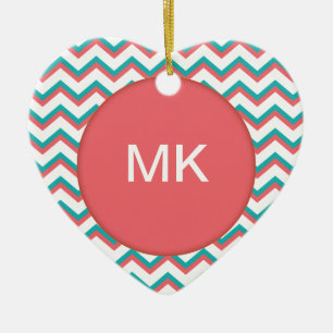 Südwestliches Zickzack Muster Keramikornament