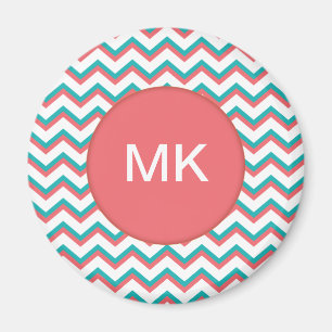 Südwestliches Zickzack Muster Magnet