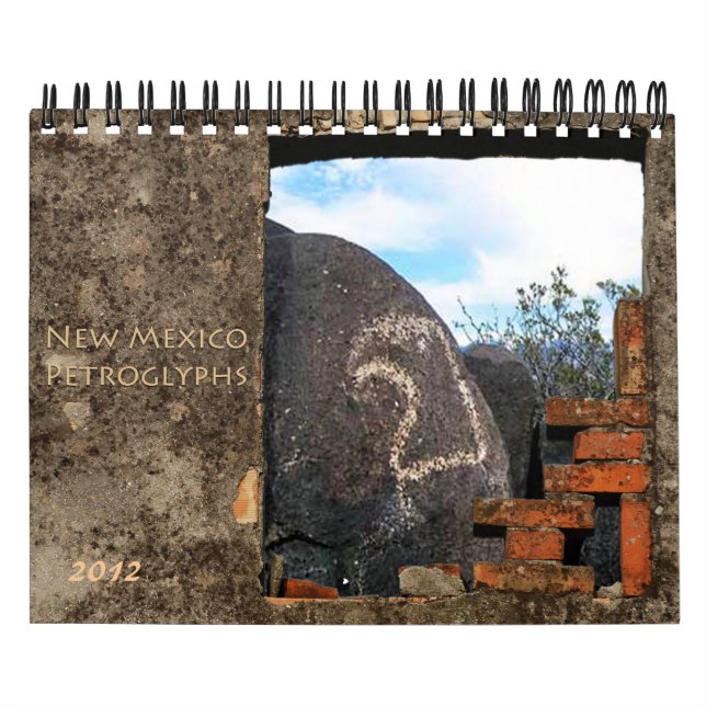 SüdwestNew Mexiko-Petroglyphe-Kalender Kalender (Titelbild)