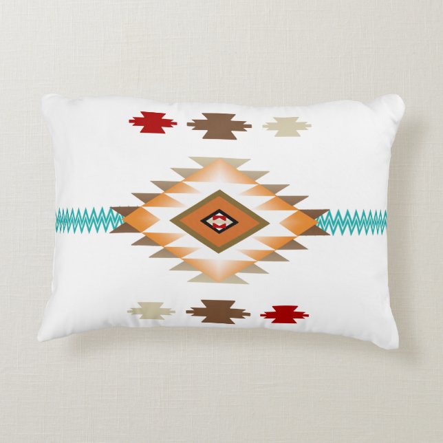 SüdwestPattern 2b - Farbe ändern Akzent Pillow Dekokissen (Rückseite)