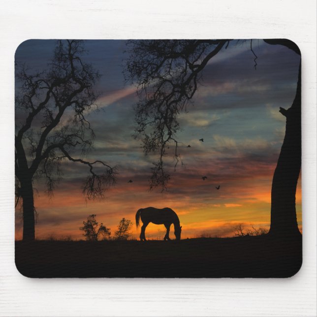 Südwestpferd und Sunset Mouse Pad Mousepad (Vorne)