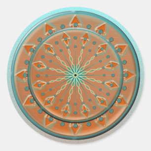 Südwestrhythmus Stickers-20 pro Blatt Runder Aufkleber