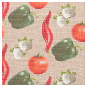 Südwestsalsa - Paprikaschoten Chilies Tomato Garli Stoff