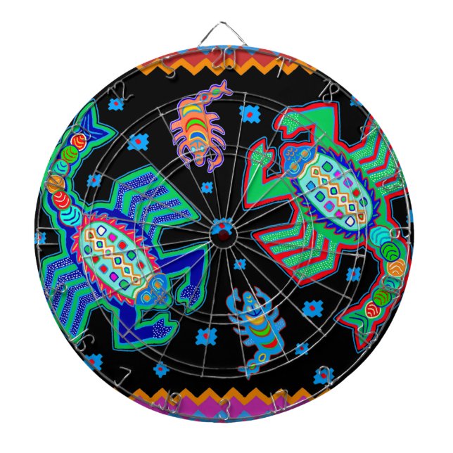 Südwestskorpione an meiner Mauer Dartscheibe (vorne)