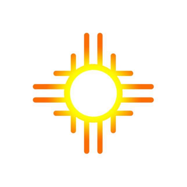 Südwestsonne Freistehende Fotoskulptur (Vorne)