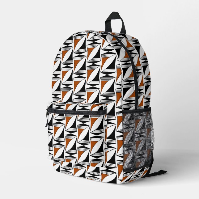 Südwestsonne und Mond Bedruckter Rucksack (Rückseitige Ecke Rechts)