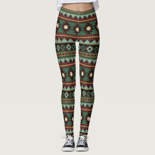 Südweststämmiger Grünbraun Leggings