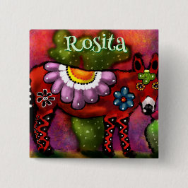 Südwesttalavera-Style Donkey Personalisiert Button