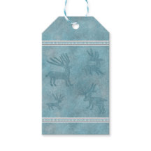 Südwestwinterhirsche und Pinien Blau