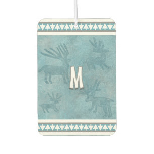 Südwestwinterhirsche und Pinienbäume Personalisier Autolufterfrischer