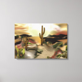 Südwestwüste Abstrakte Art des Sonnenaufgangs Leinwanddruck