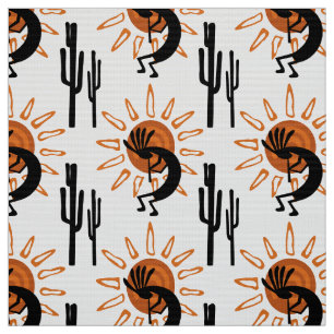 Südwestwüste Kokopelli Sun Fabric Stoff