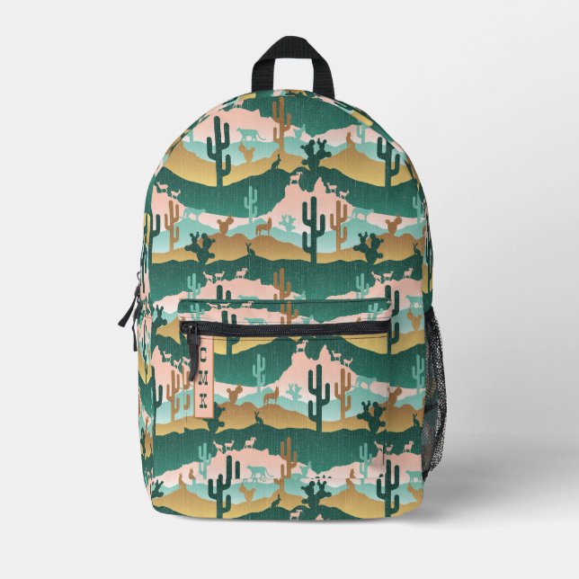 Südwestwüste Landschaft Bedruckter Rucksack (Vorderseite)