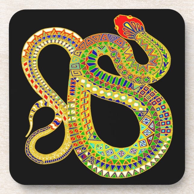 Südwestwüste Rattler Getränkeuntersetzer (Vorderseite)