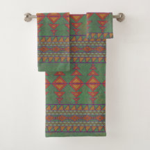 Südwestwüste Sagebrush Green Geometric Design