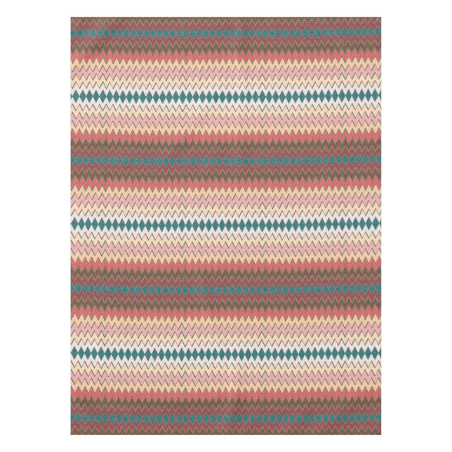 SüdwestZickzack Zickzack-Baumwolltischdecke Tischdecke (Vorderseite)