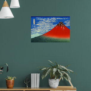 Südwind, klarer Himmel Katsushika Hokusai 1830  Poster