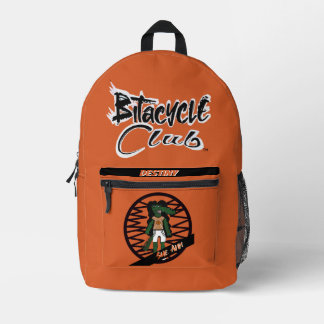 Sue Ann Orange Bedruckter Rucksack