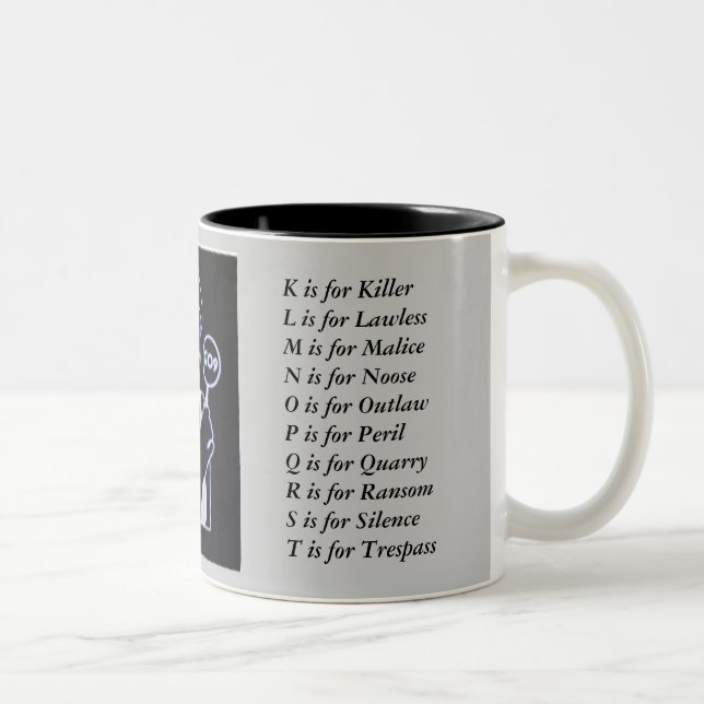 Sue_Grafton_Black, Zweifarbige Tasse (Rechts)