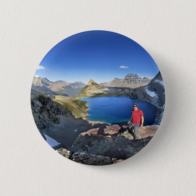Sue Lake View 2 - Glacier National Park Button (Vorderseite)