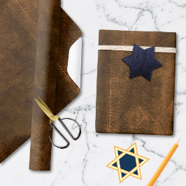 Süede Seam Look of Leather Geschenkpapier