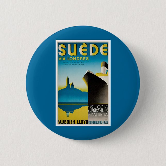 Süede via Londres Button (Vorderseite)