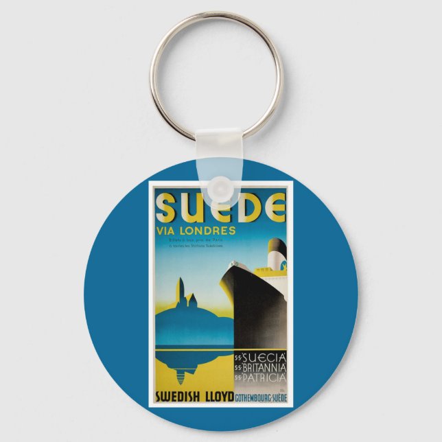 Süede via Londres Schlüsselanhänger (Vorderseite)