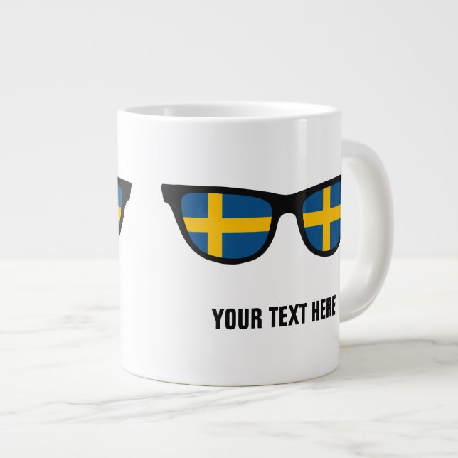 Suédois Shades tasses personnalisées (Devant droit)