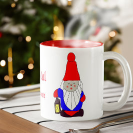 Suédoise Gnome Tomten Mug à café à deux tons